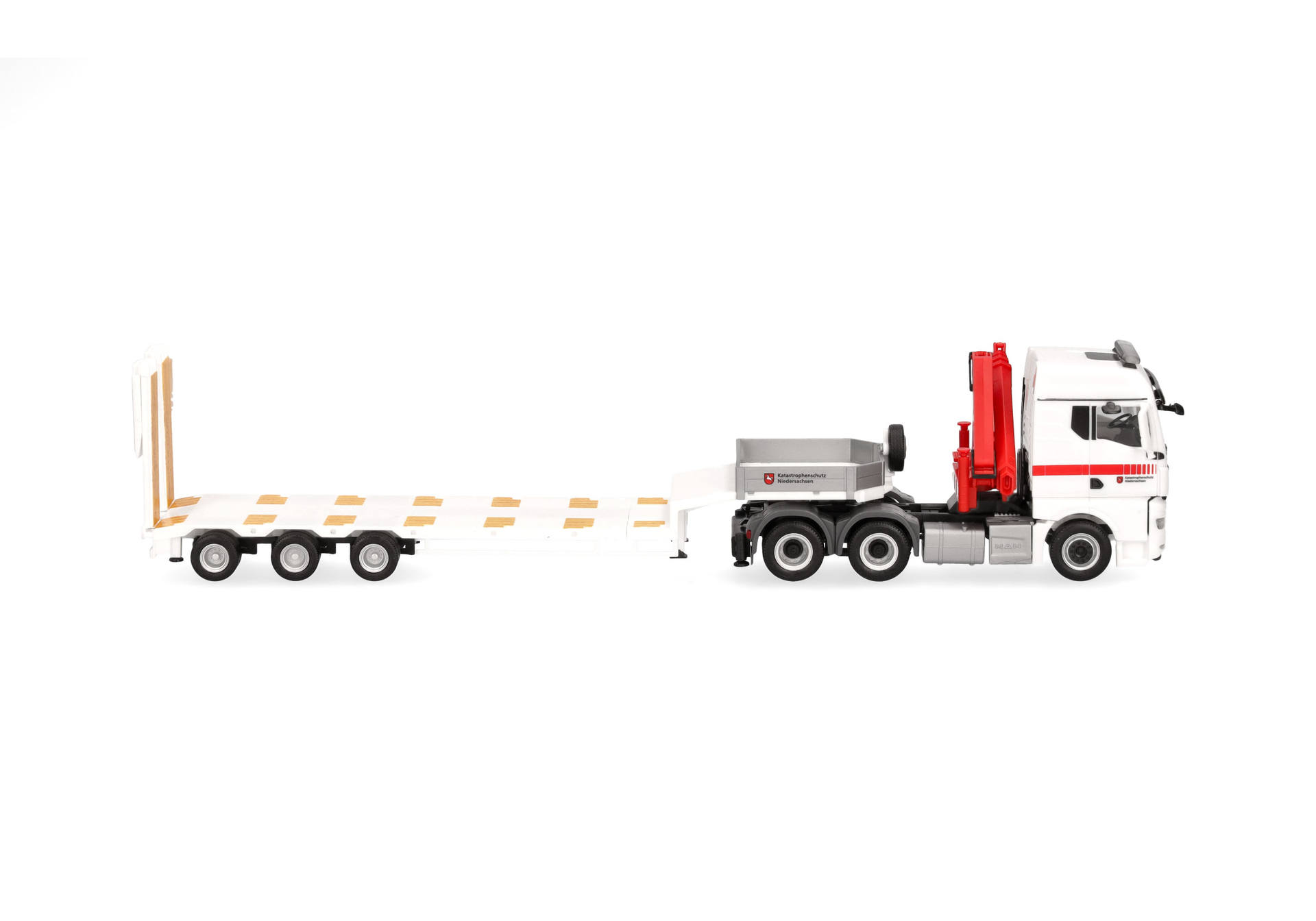 MAN TGX GM mit Kran Semitieflade-Sattelzug "Katastrophenschutz Niedersachsen" (Niedersachsen/Celle)