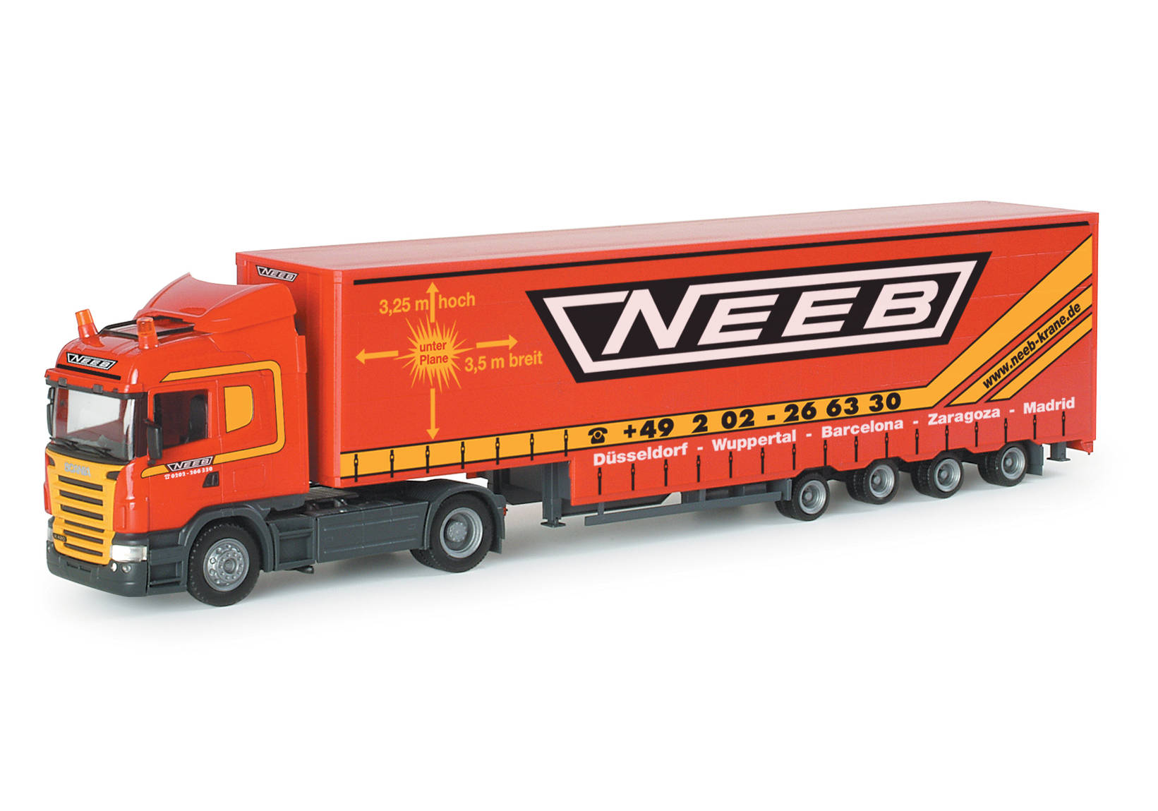 Scania R jumbo canvas semitrailer "Neeb"