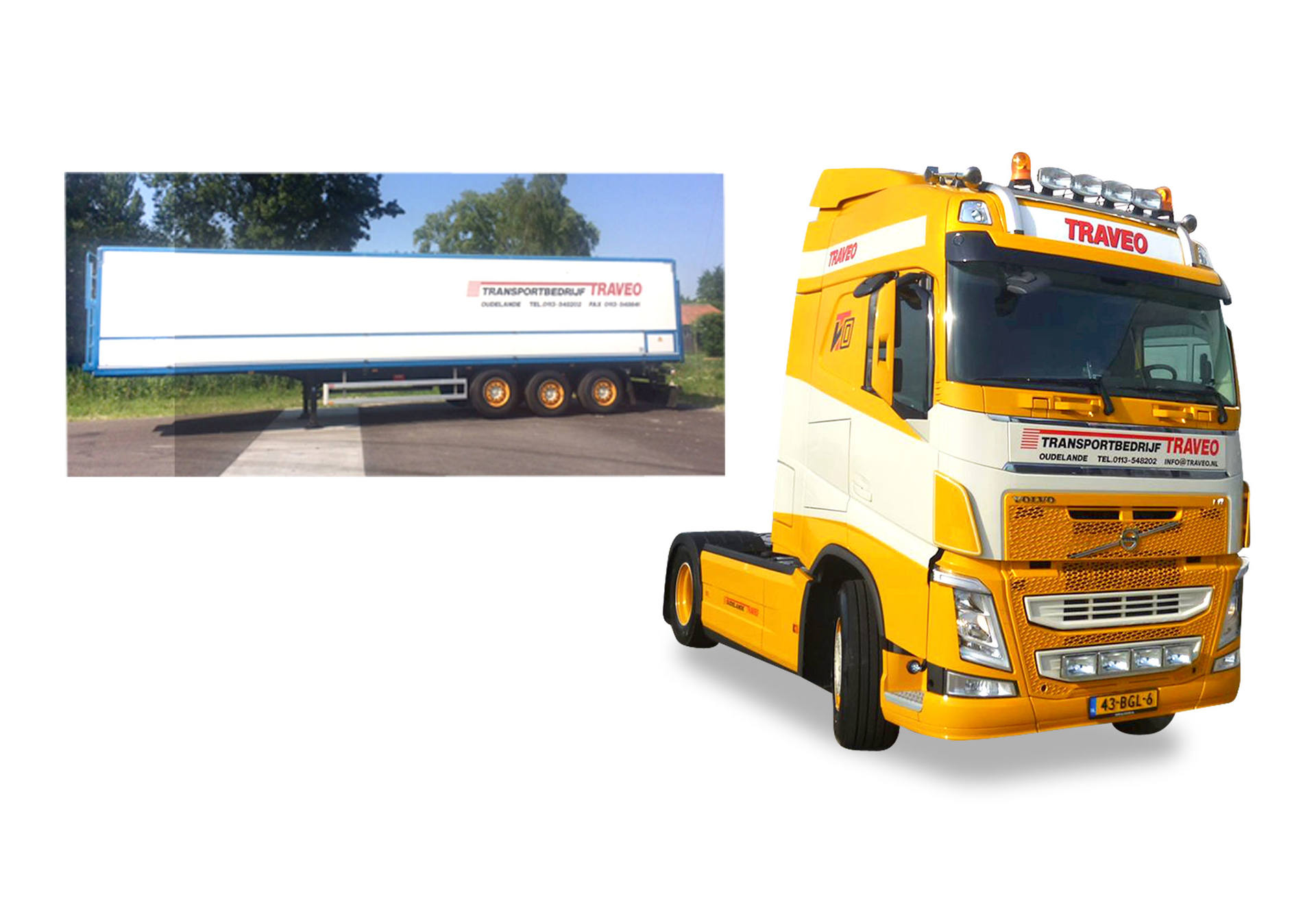 Volvo FH Gl. potato semitrailer "Traveo"