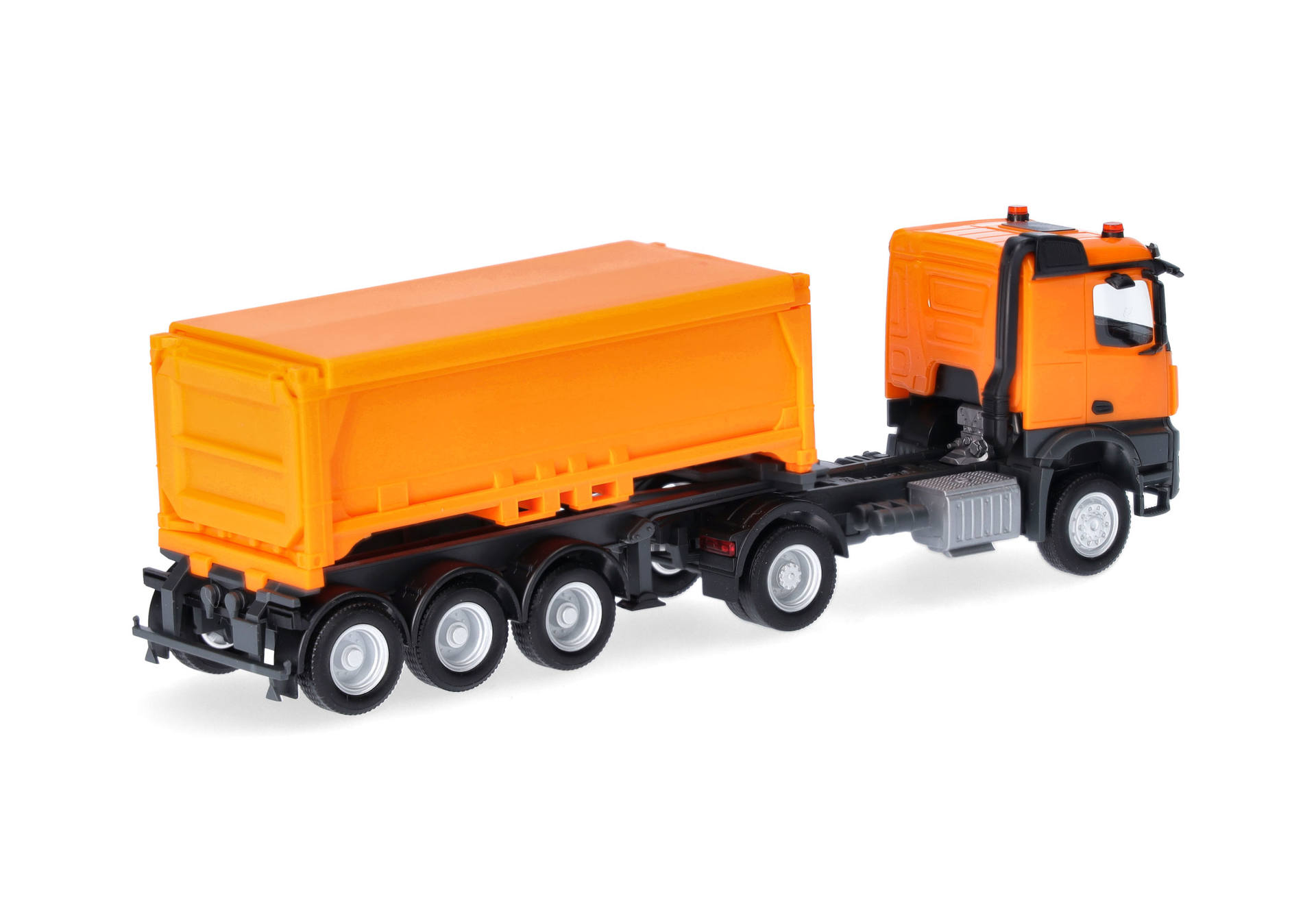 Mercedes-Benz Arocs Classicspace Abraumcontainer-Sattelzug, kommunalorange/anthrazit