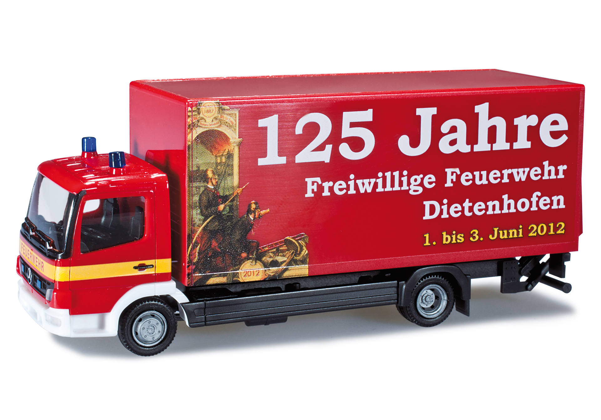 Mercedes-Benz Atego Koffer-LKW mit Ladebordwand "Feuerwehr Dietenhofen"