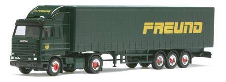 Scania 143 m streamline curtain plane saddle train 2A/3A