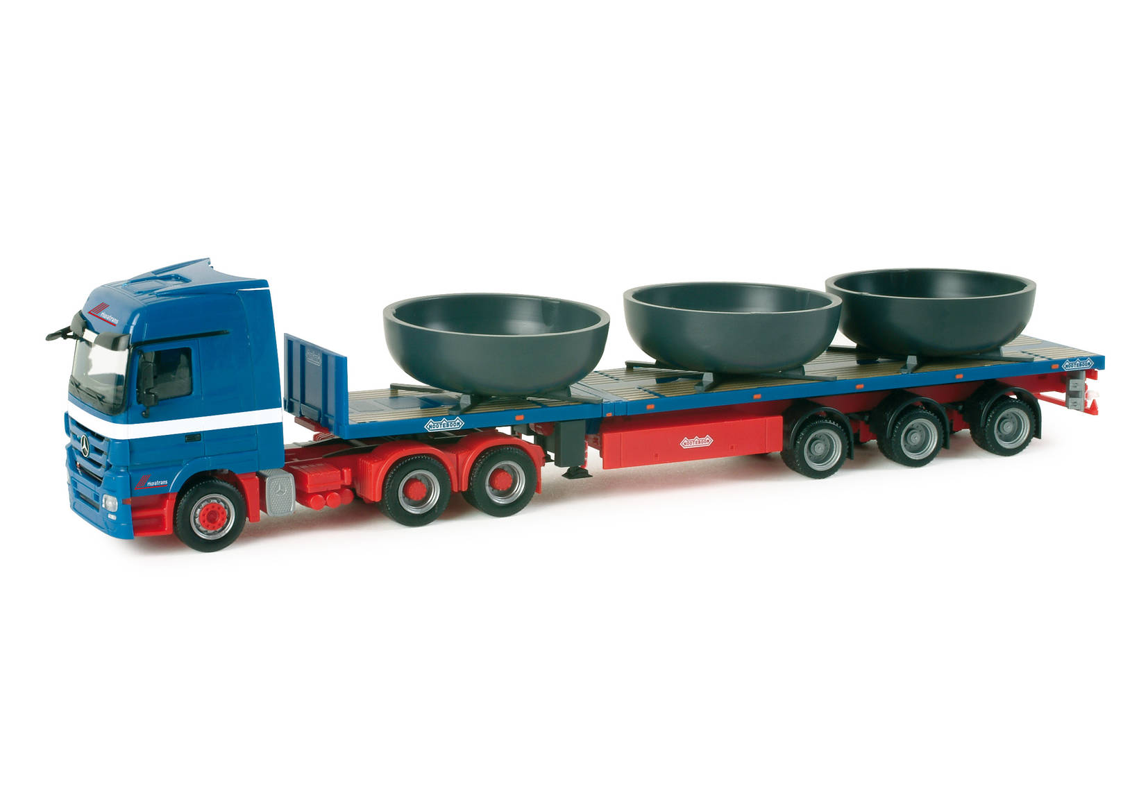Mercedes-Benz Actros LH 08 Teletrailer-Sattelzug mit Ladung "Riwatrans"