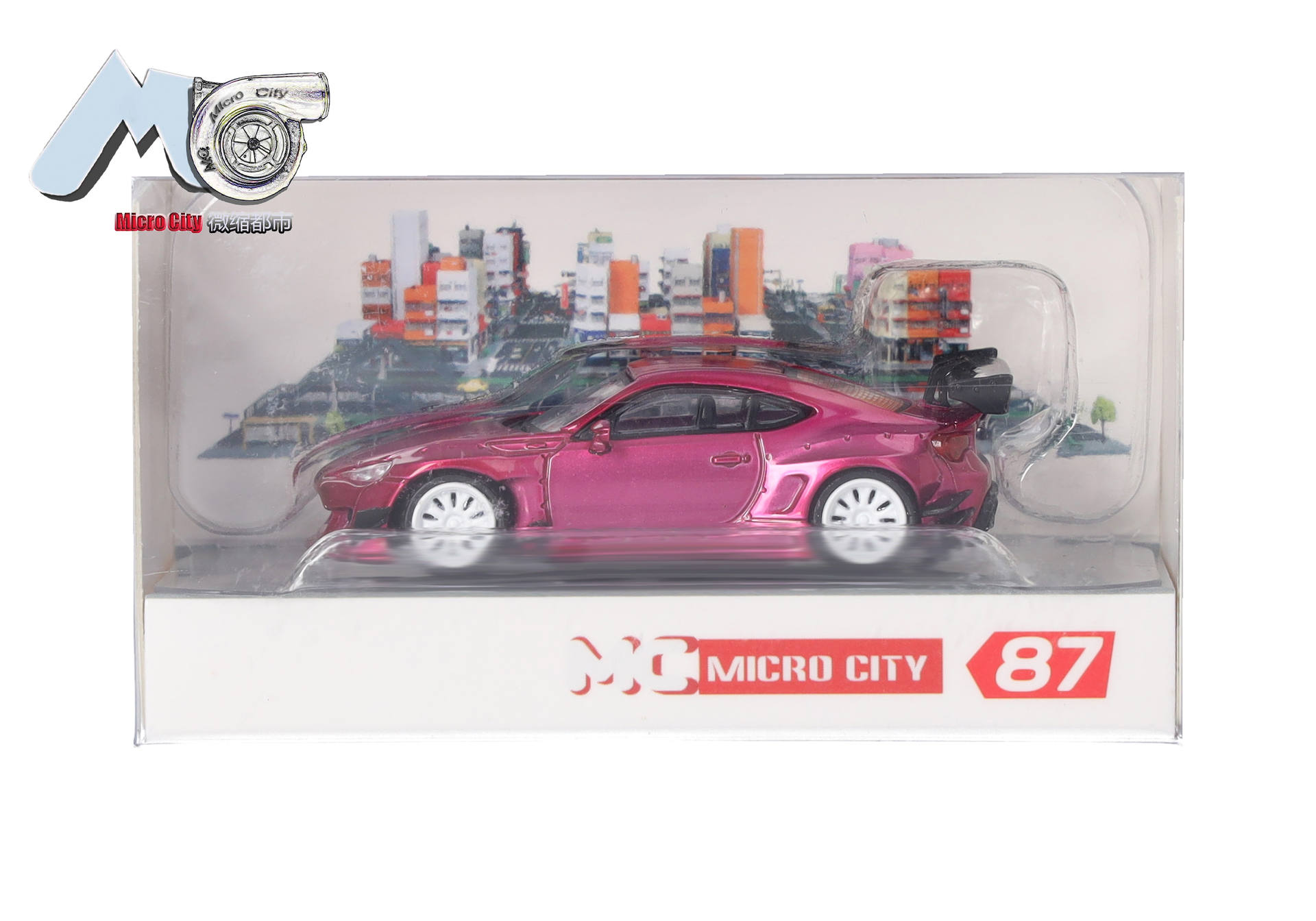  Spielzeugauto, Diecast, Pink, Sportwagen, Stadtkulisse