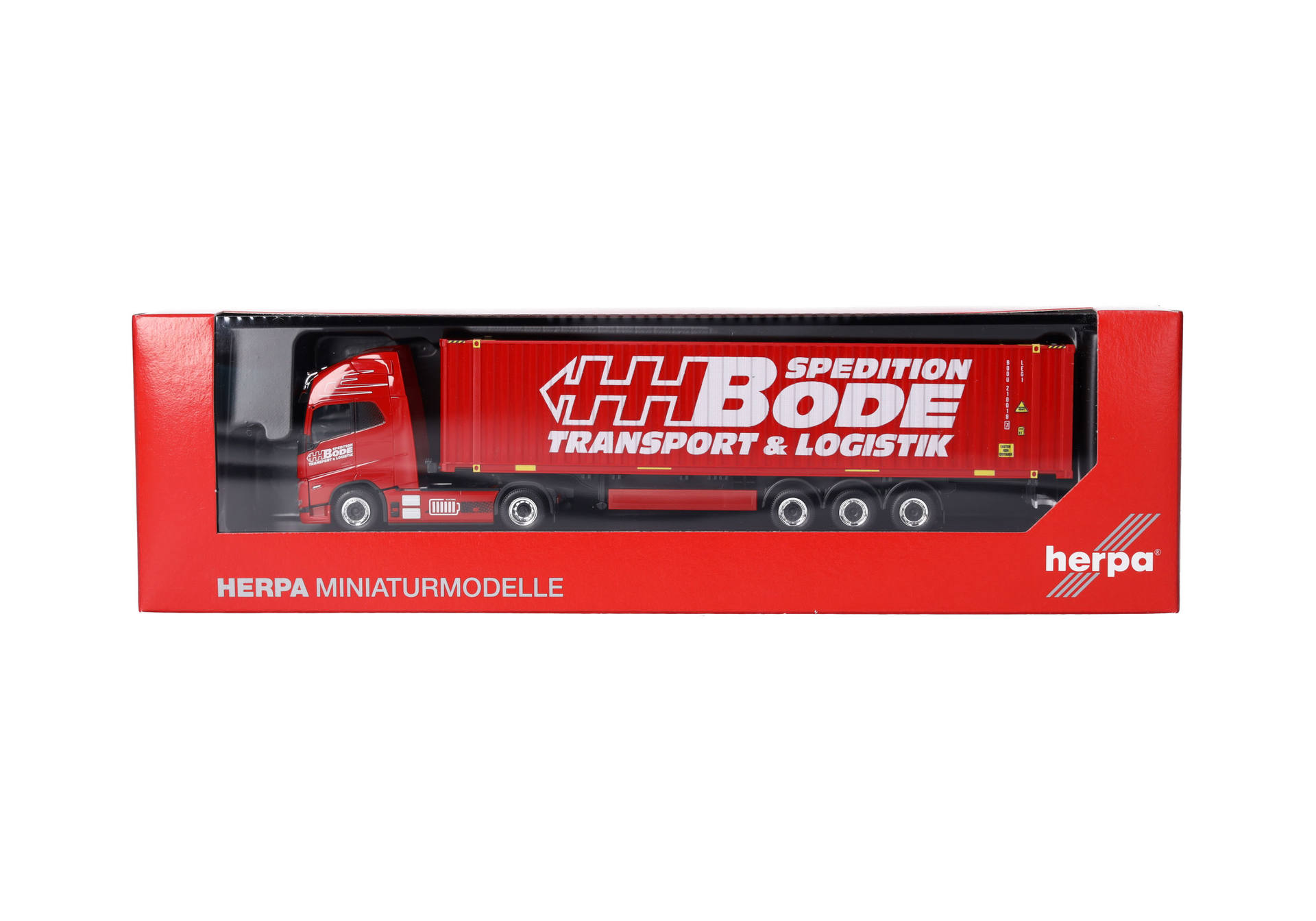 Volvo FH GL XL Electric 45ft container semitrailer "HH Bode"