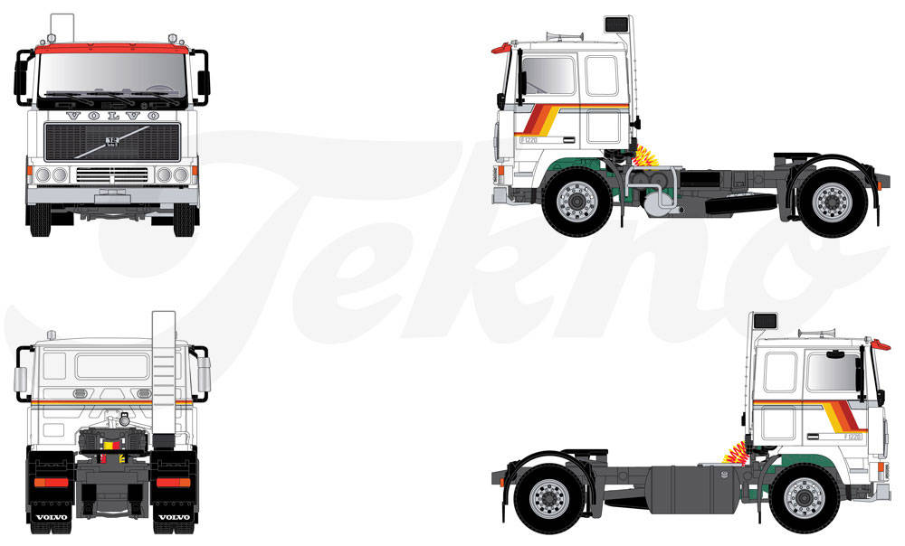 Volvo F10 4x2 rigid tractor, white