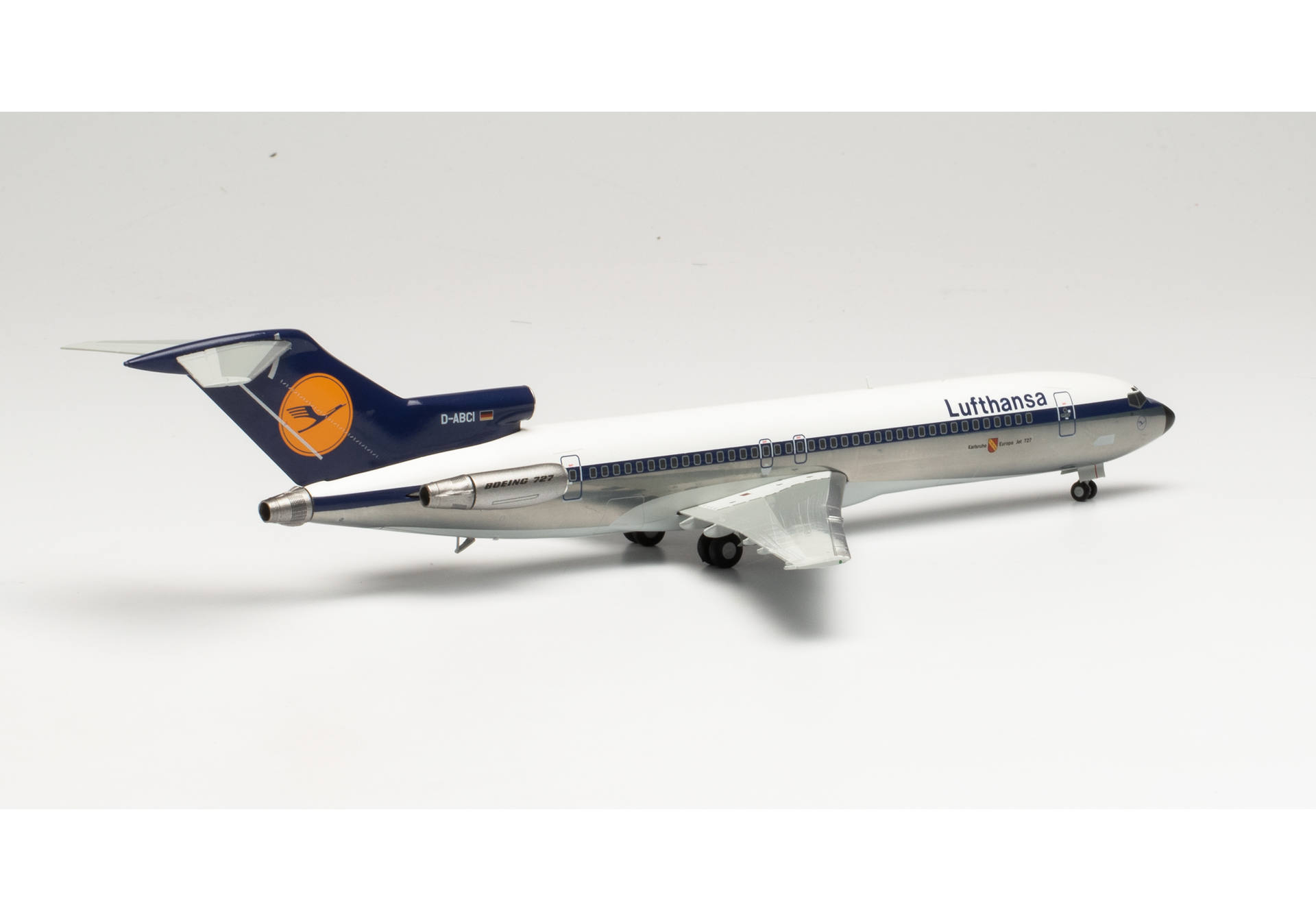 Lufthansa Boeing 727-200 - 50th Anniversary of 727-200 introduction at Lufthansa – D-ABCI “Karlsruhe“