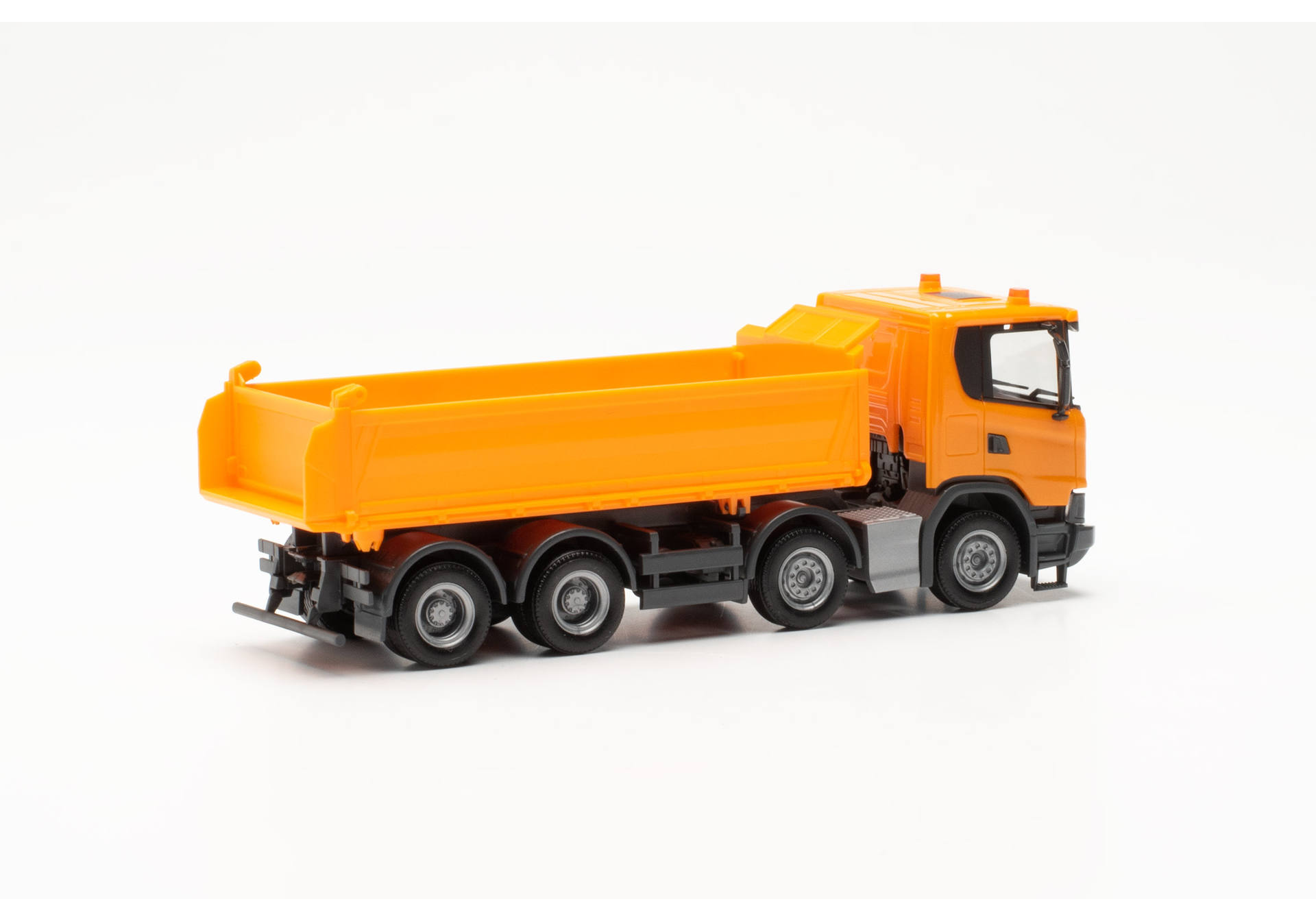 Scania XT17 Meiler 4-achsiger Dreiseitenkipper, orange