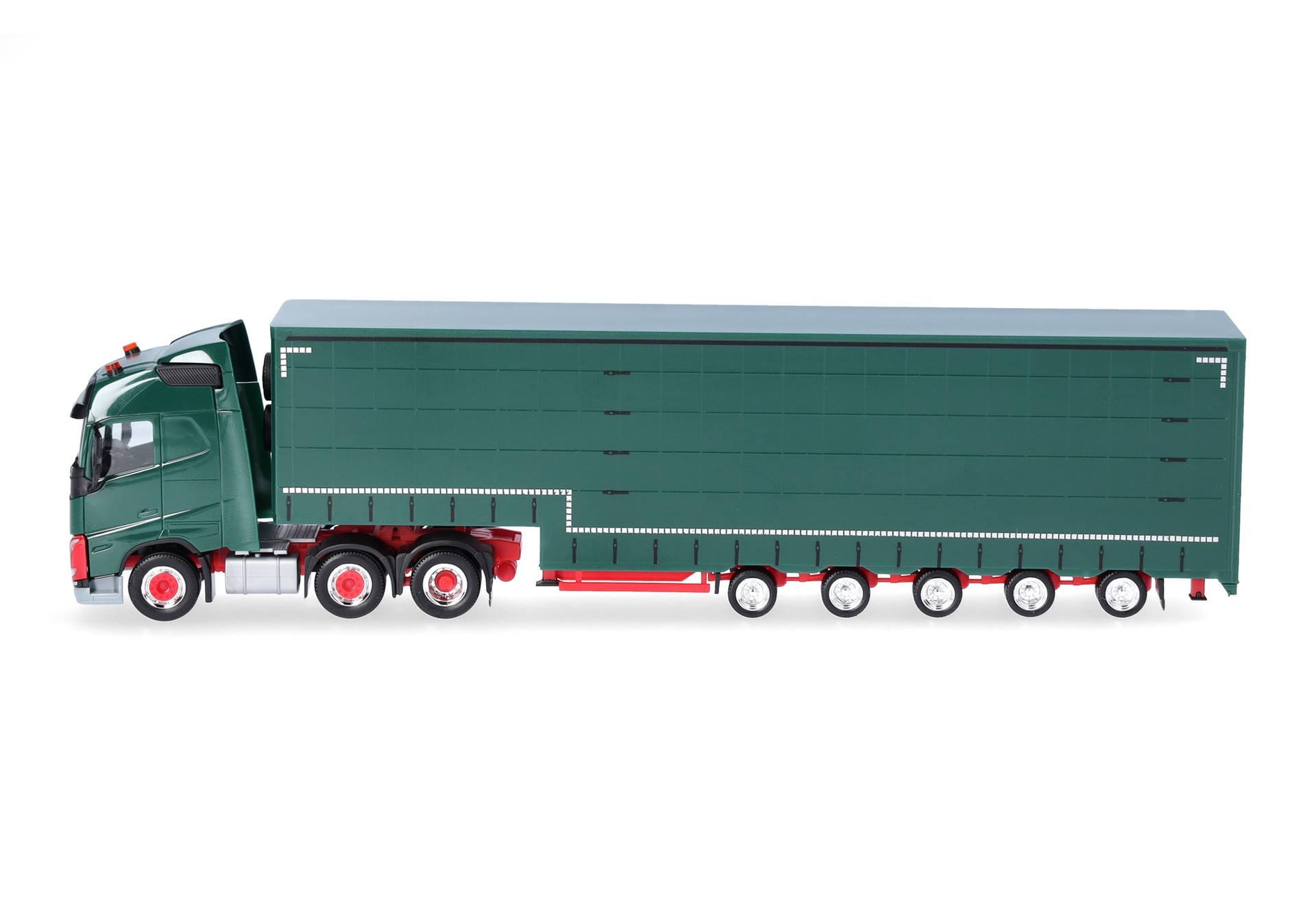 truck, trailer, green, cargo, semi-truck