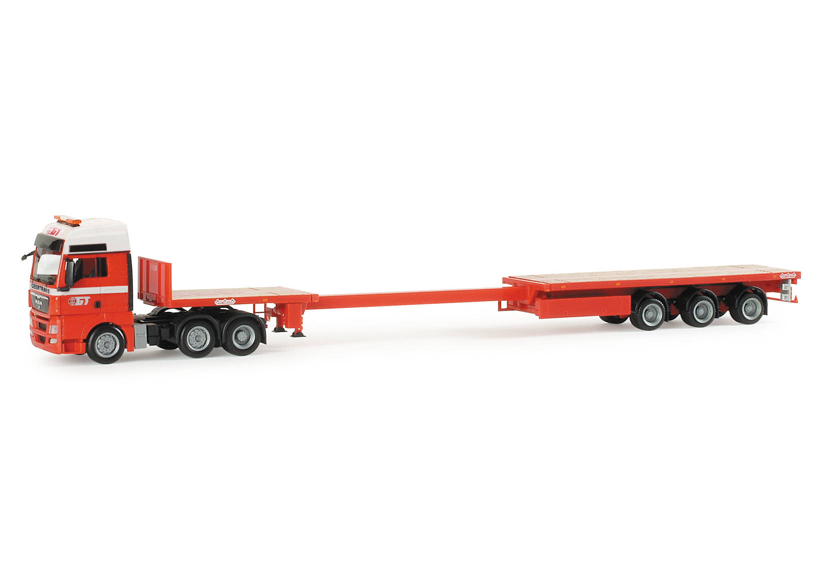 MAN TGX XXL Nooteboom teletrailer semitrailer "Geertrans" (B)