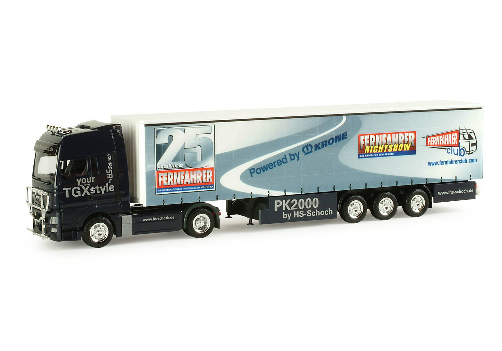 MAN TGX XXL canvas semitrailer "ETM"