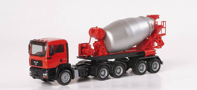 MAN TGA M concrete mixer semitrailer