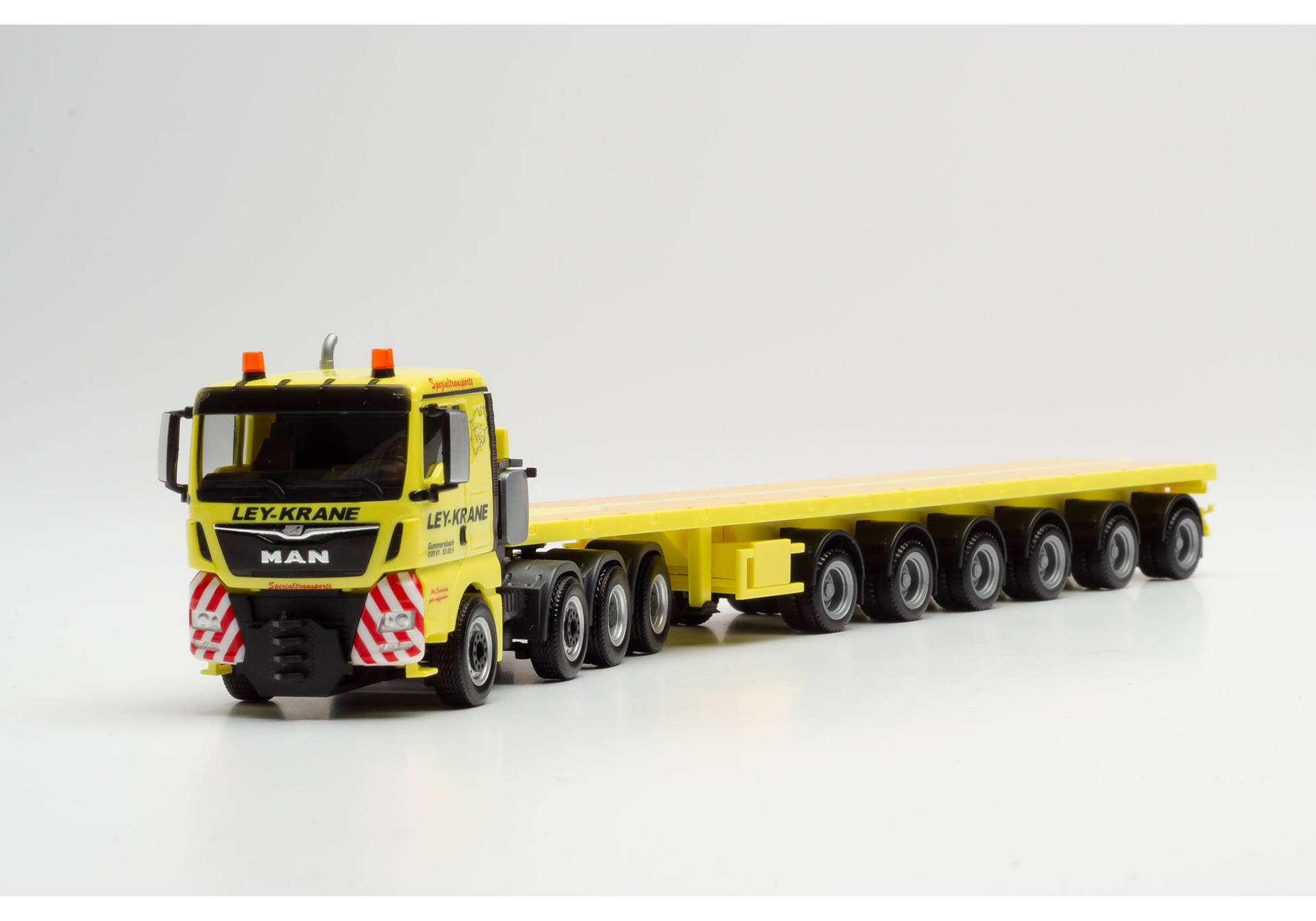 MAN TGX XL 4-achs Ballasttrailer-Sattelzug Ley Krane