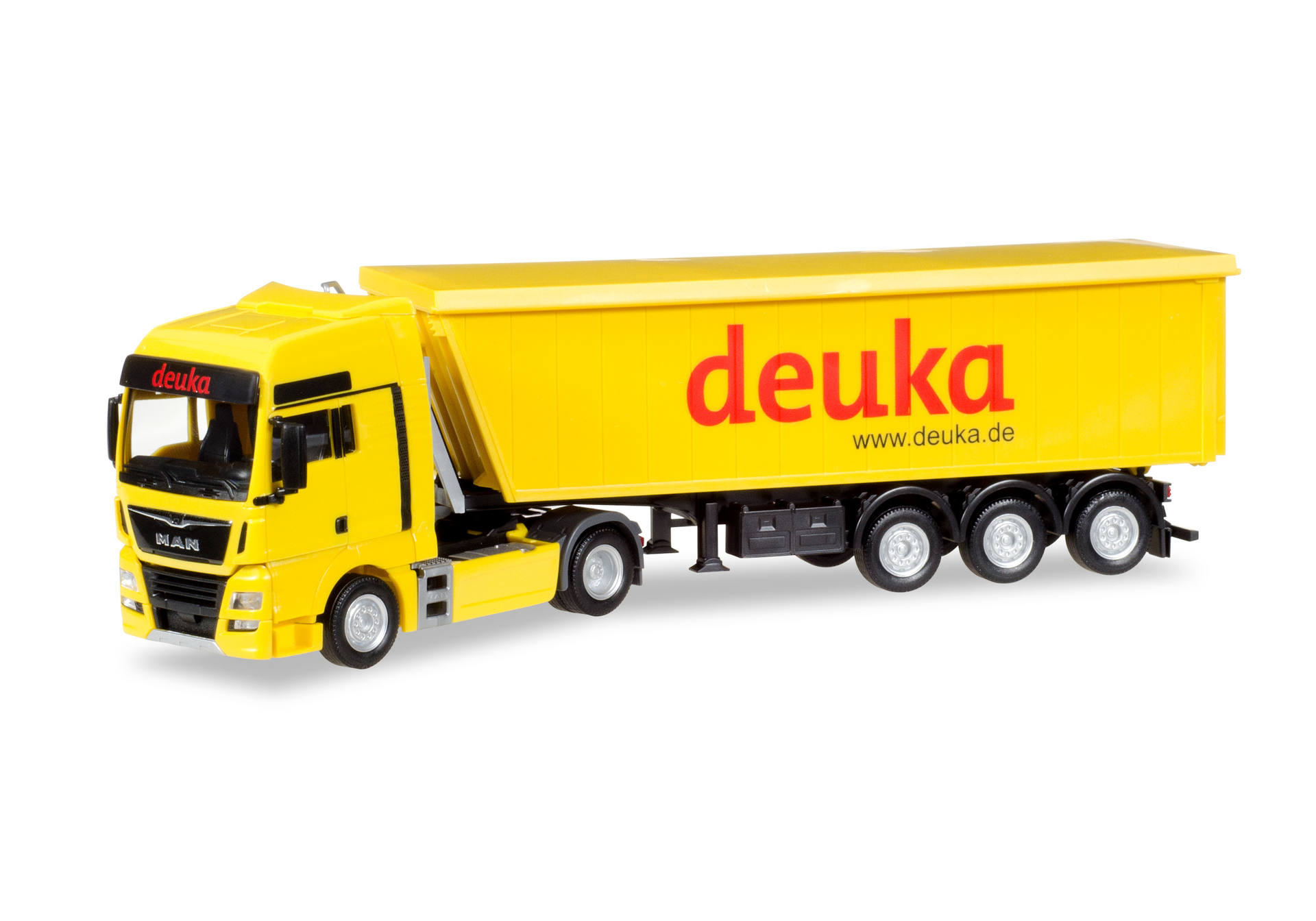 MAN TGX XXL Stöffel-Liner truck semitrailer "Deuka"