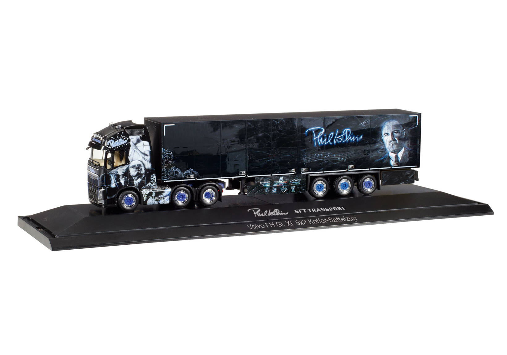 Volvo FH Gl. XL box semitrailer "SFT / Phil Collins"