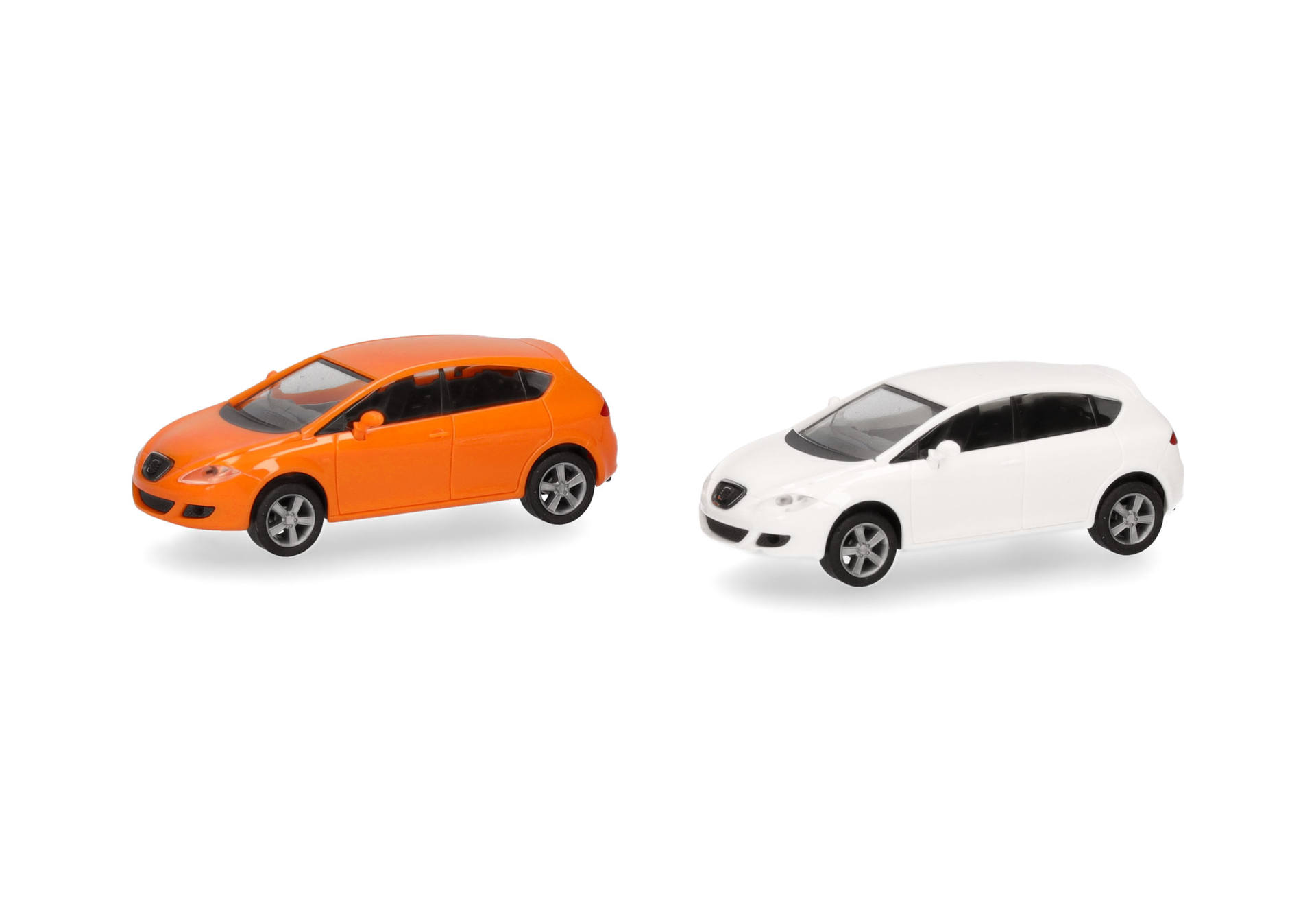 Herpa MiniKit: Seat Leon, naranja/candyweiß (2 Stück)
