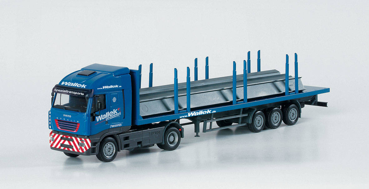 Iveco Stralis stake semitrailer "Wallek"