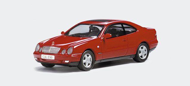 Mercedes-Benz CLK, imperial red, 1/43 scale