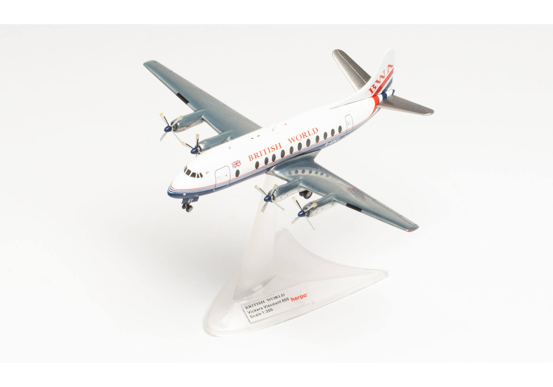 British World Airlines Vickers Viscount 800 - 25th anniversary last Viscount passenger flight – G-APEY