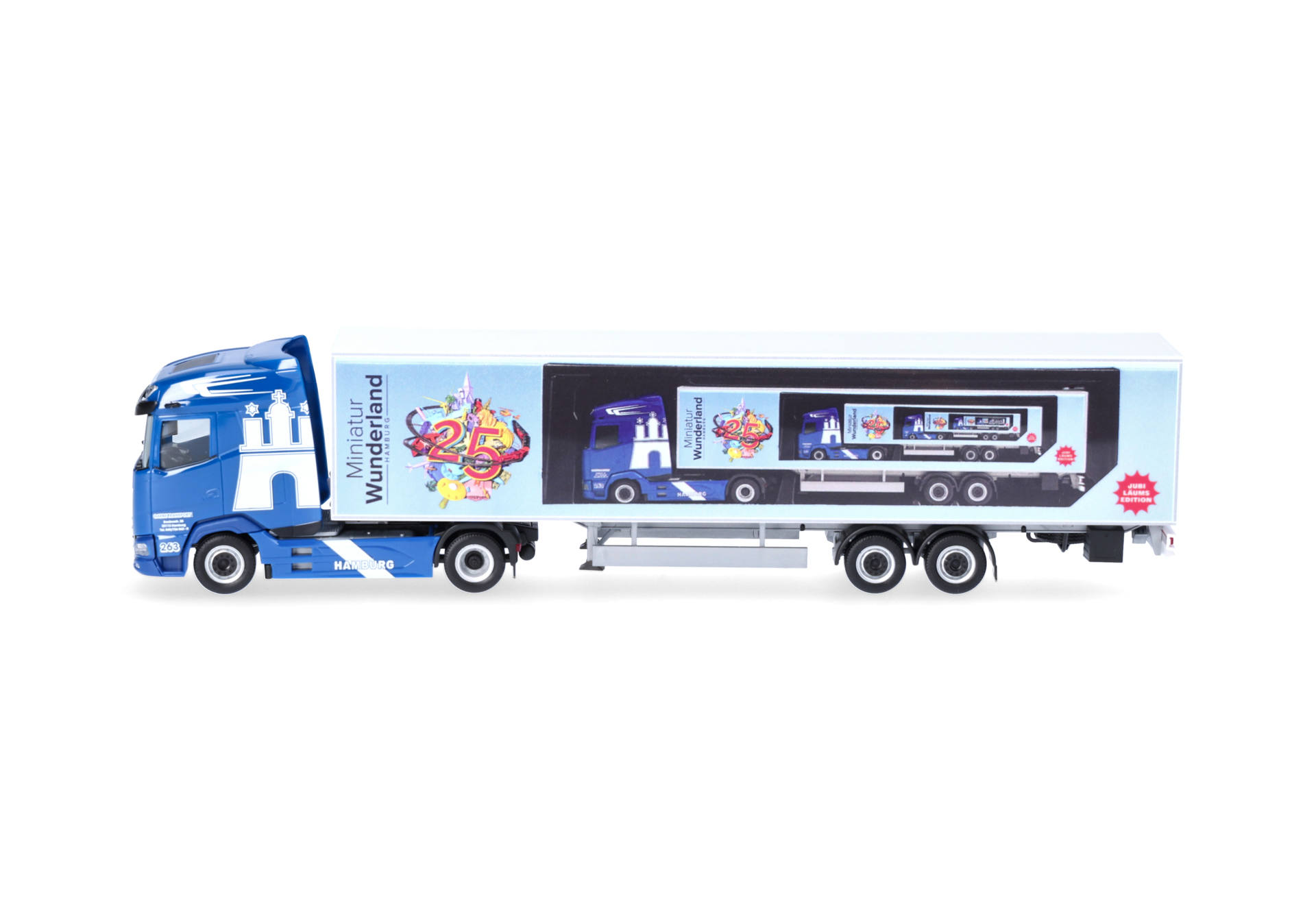 DAF XG box semitrailer truck "Garbe Transport GmbH"