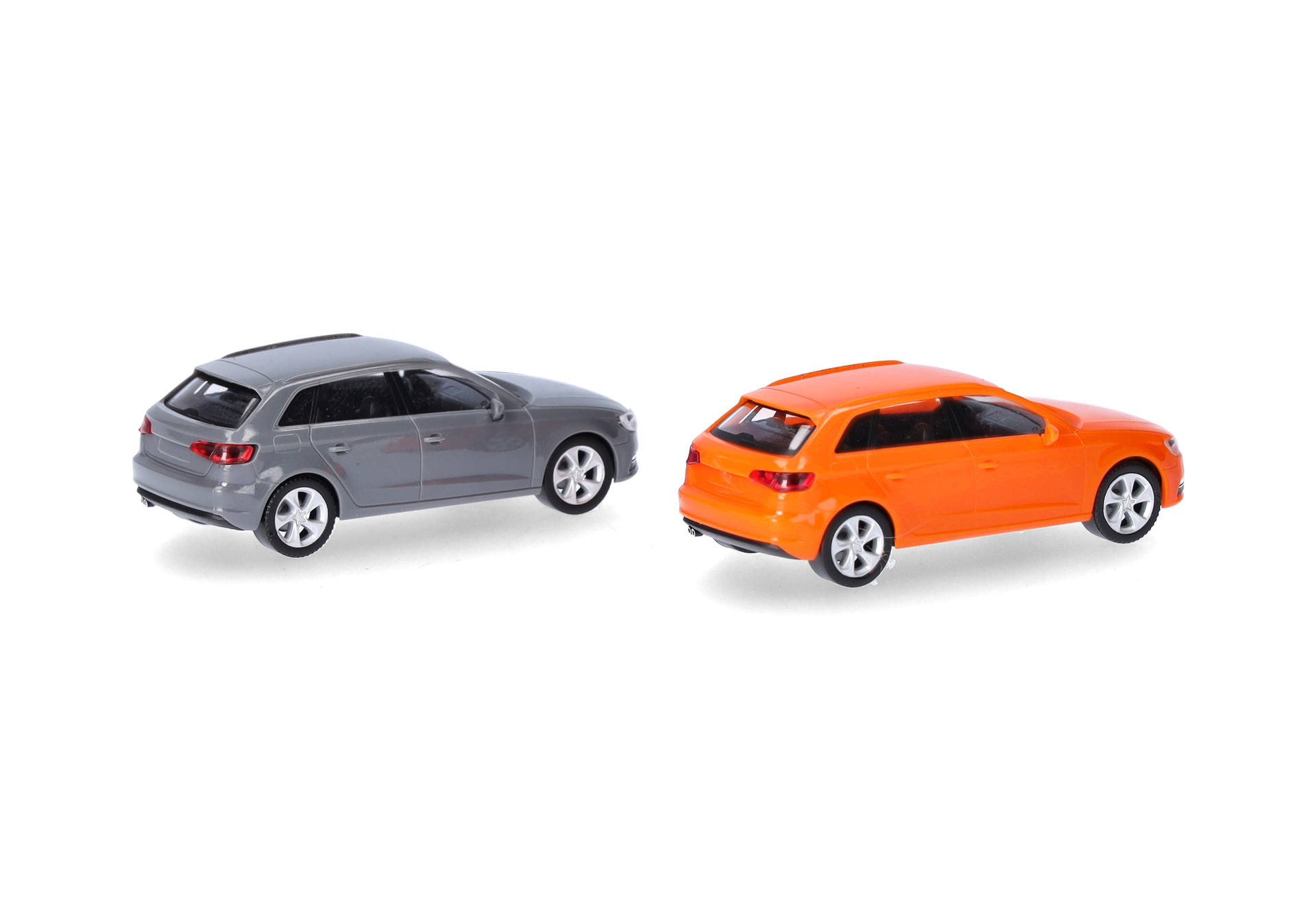 Herpa MiniKit: Audi A3 Sportback (2012) Glutorange und Nardograu, 2 Stück