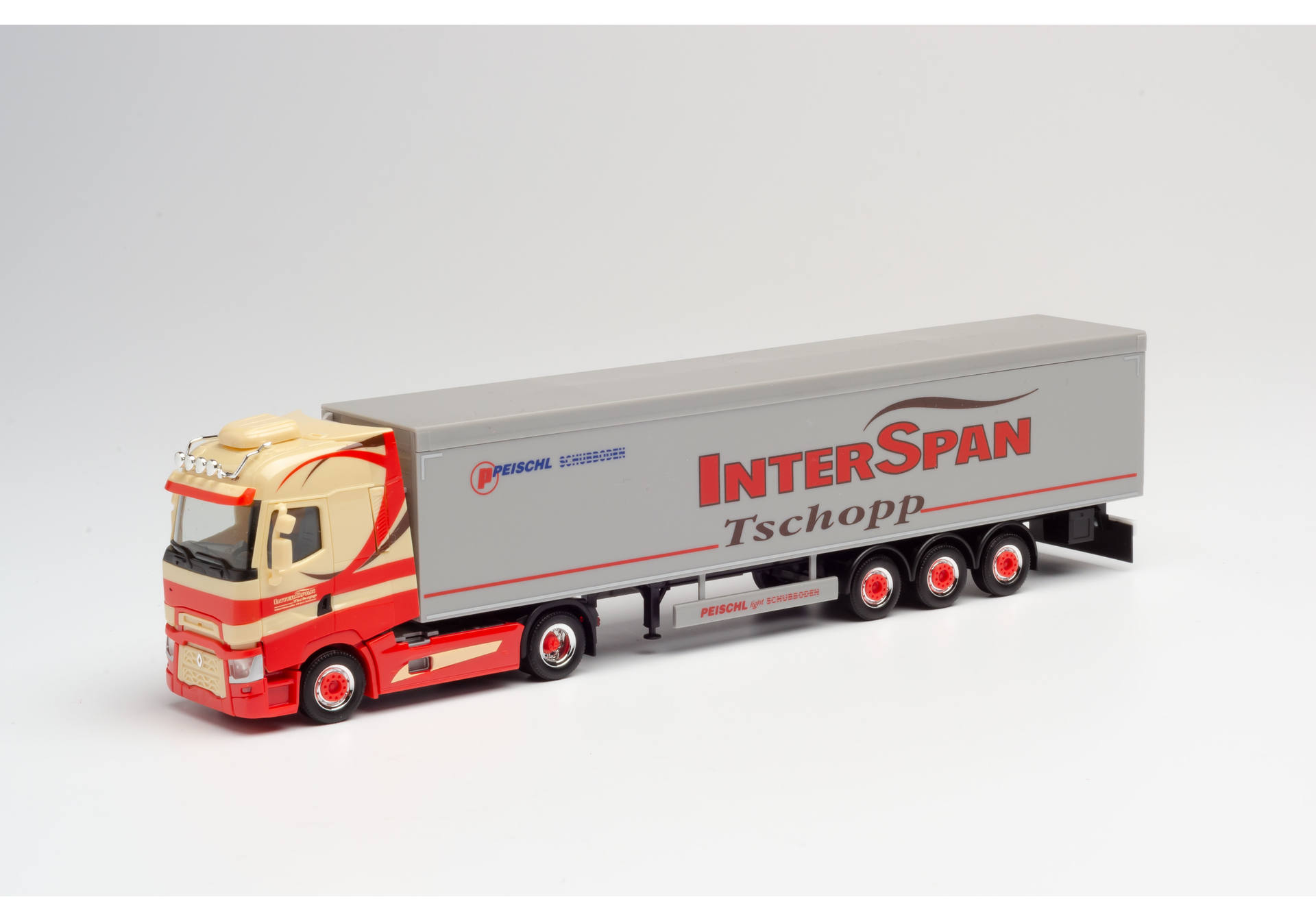 Renault T Schubboden-Sattelzug "Tschopp Interspan" (CH)