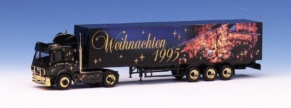 Mercedes-Benz SK '94 Eurocoffer-Sattelzug 2a/3a Herpa Christmas Truck 1995