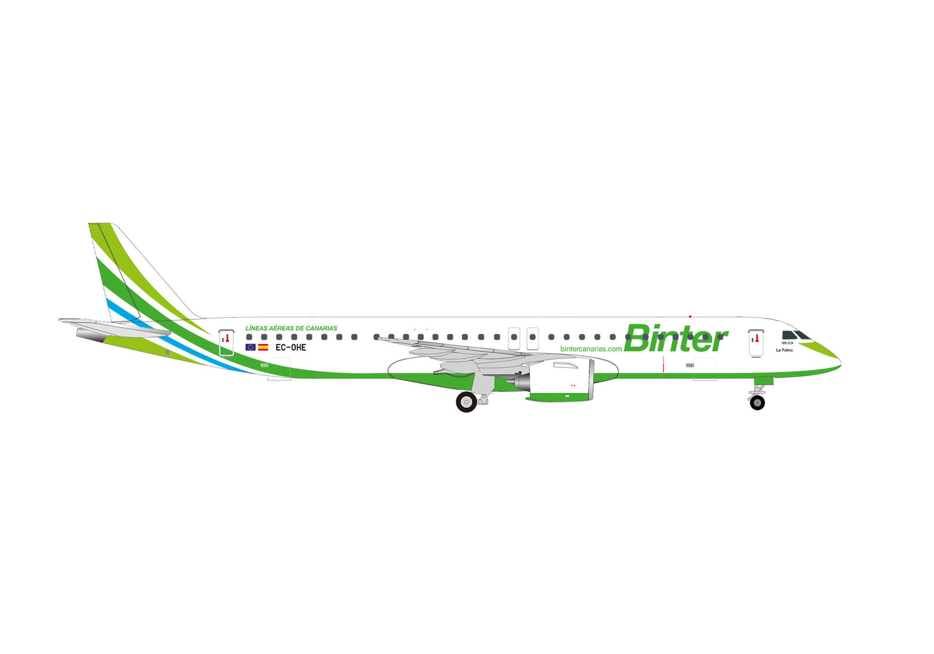 Binter Canarias Embraer E195-E2 – EC-OHE "La Palma"