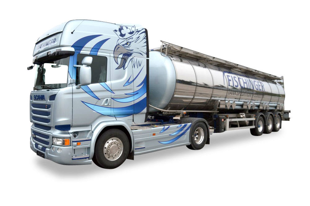 Scania R TL Chrome tank semitrailer "Fischinger"