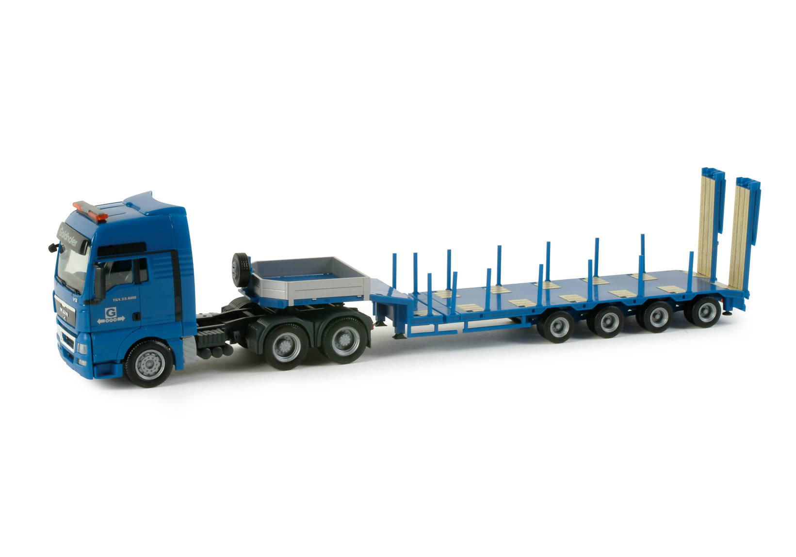 MAN TGX XXL semi low-boy semitrailer "Goldhofer"