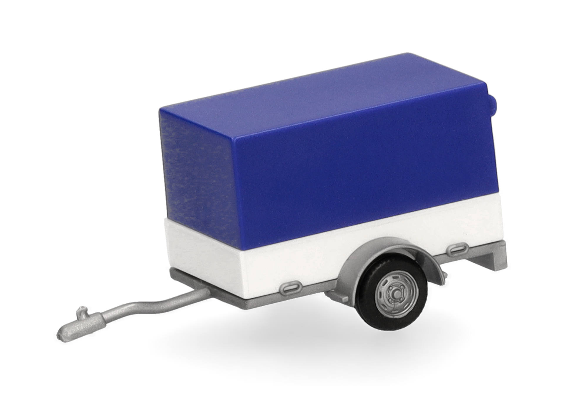 trailer, model trailer, blue trailer, camping trailer, towed trailer