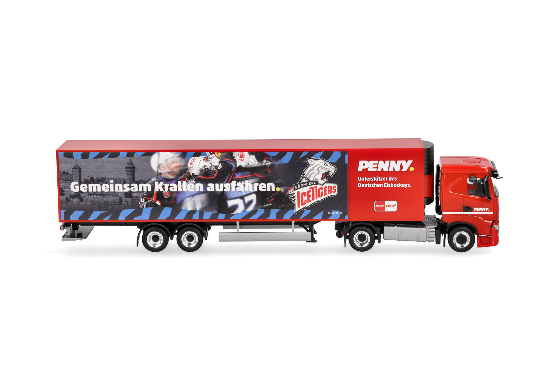 truck, trailer, red, graphic-made, ike?