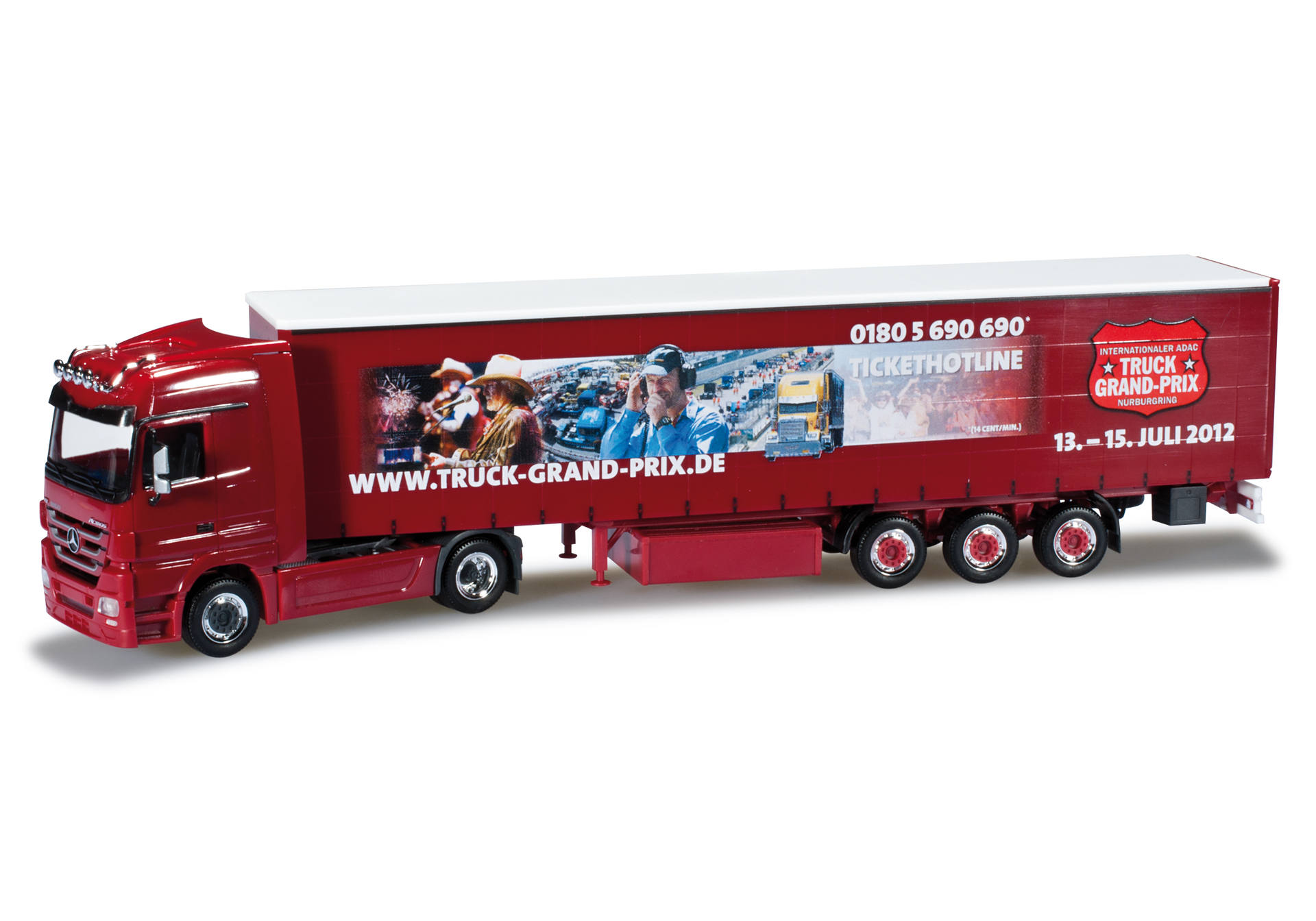Mercedes-Benz Actros curtain canvas semitrailer "TGP 2012"