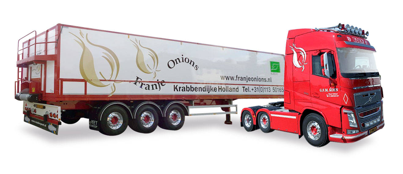 Volvo FH GL XL bulk cargo semitrailer "Franje Onions"