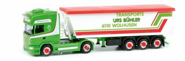Scania R´09 TL Kempf Stöffel-Liner-Satel train Tilt kinematics with movable tailgate 2A/3A