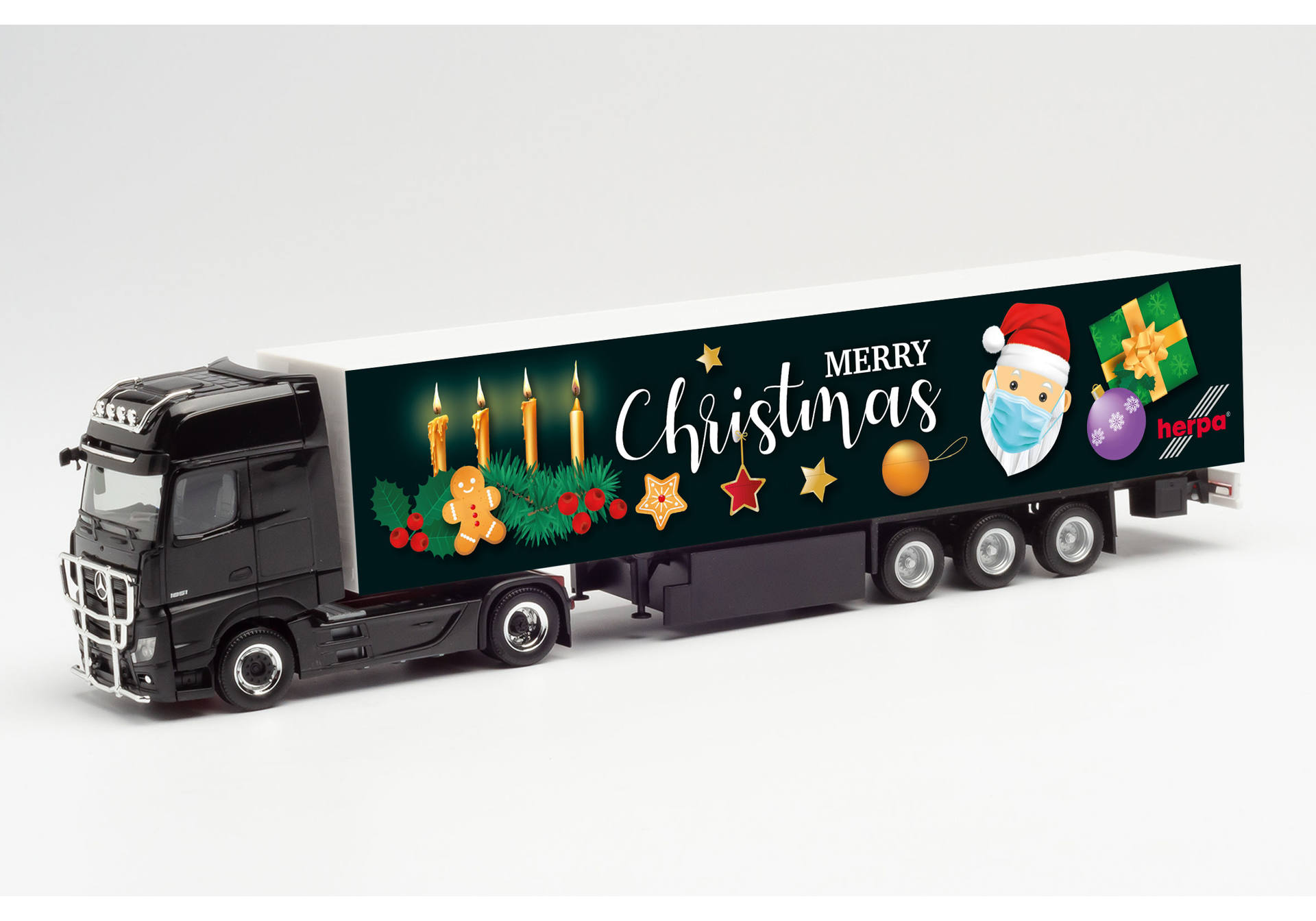Mercedes-Benz Actros Gigaspace box semitrailer truck "4th Sunday in Advent 2020"
