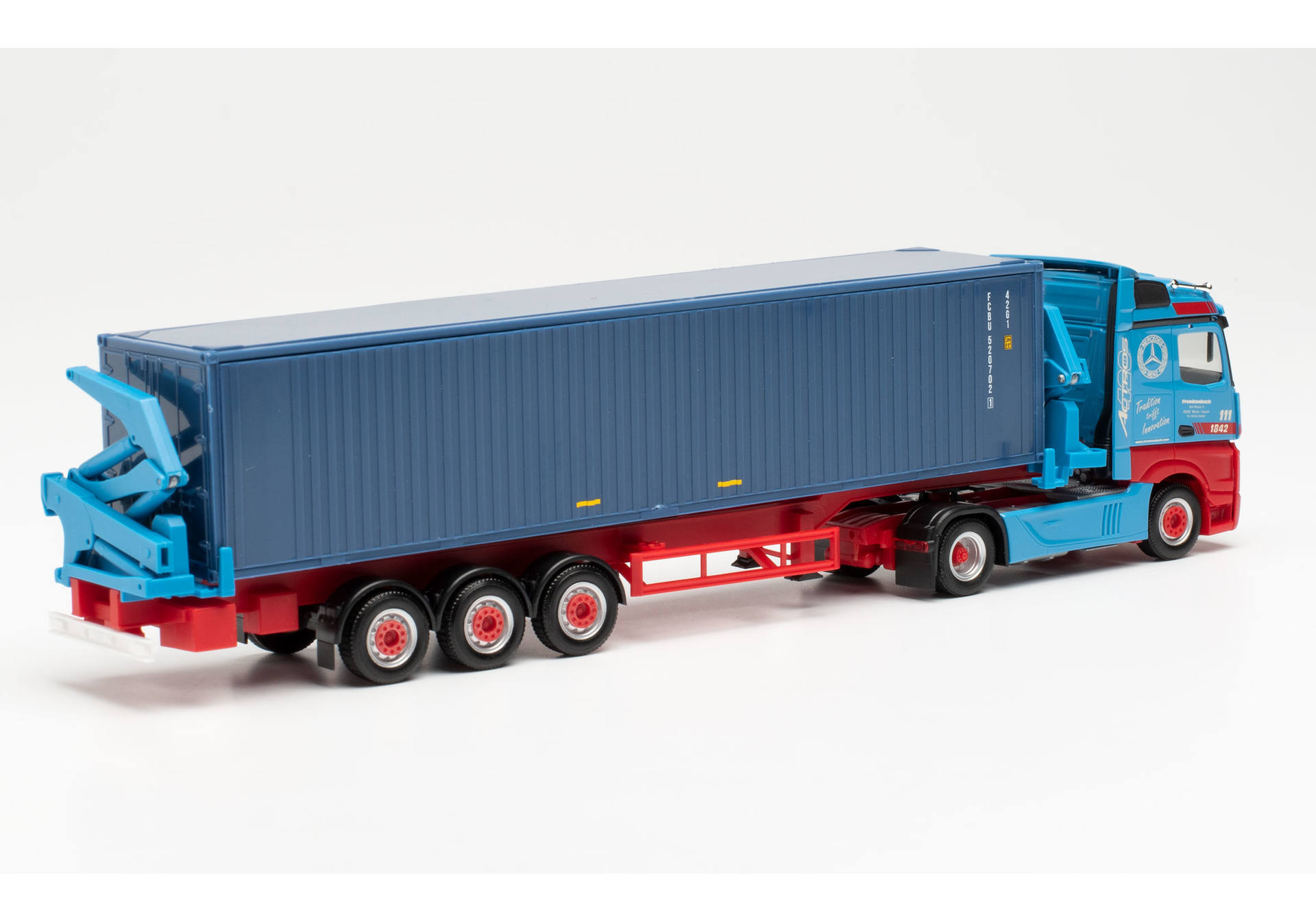 Mercedes-Benz Actros container sideloader „Frankenbach“