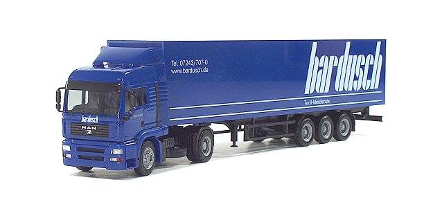 MAN TGA LX Euro box semitrailer "Bardusch"