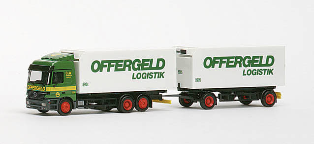 Mercedes-Benz Actros L interchangeable pick-up trailer "Offergeld"