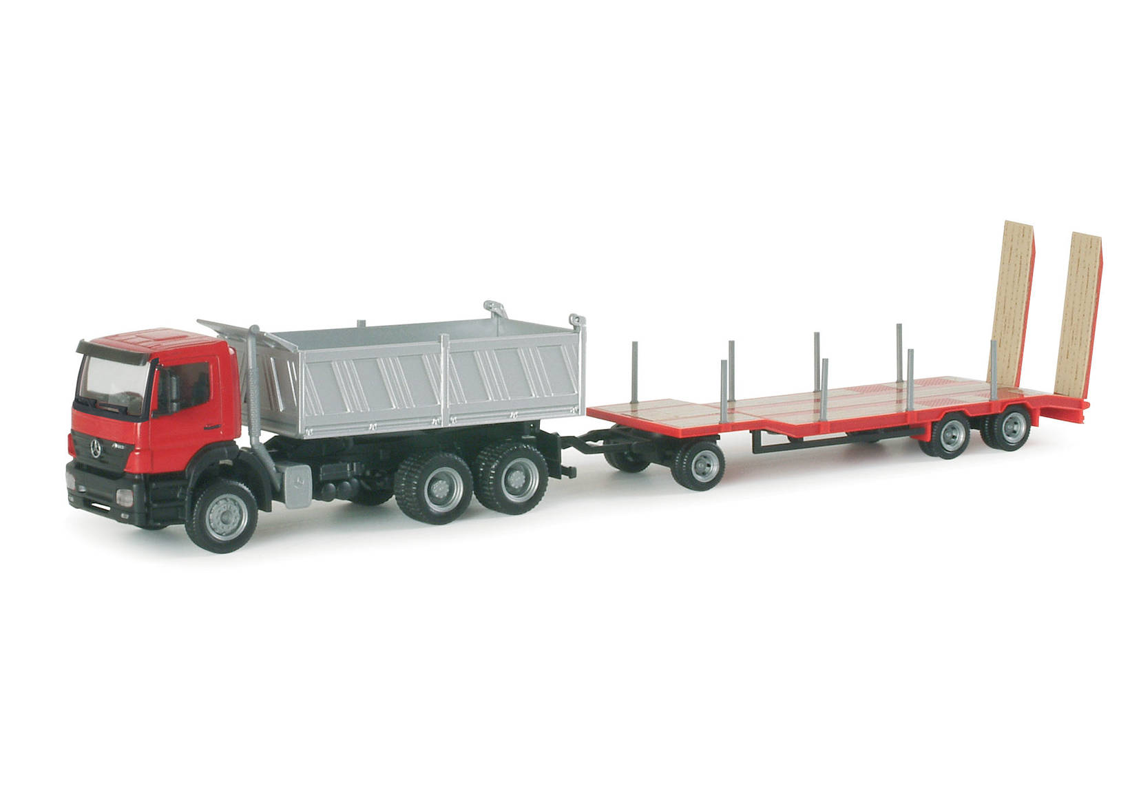 Mercedes-Benz Axor Meiller construction site dumper