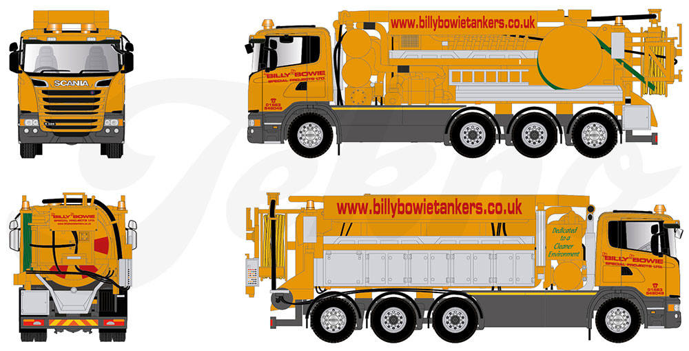 Scania R suction truck "Billy Bowie"