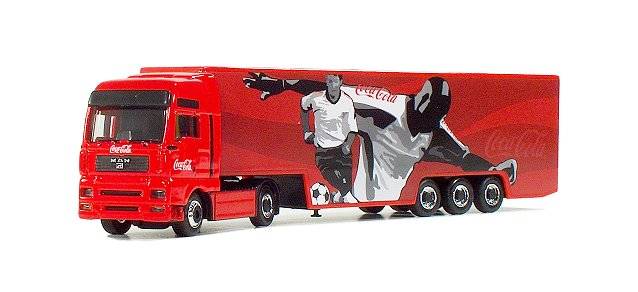 MAN TGA XXL box semitrailer "Coca-Cola"