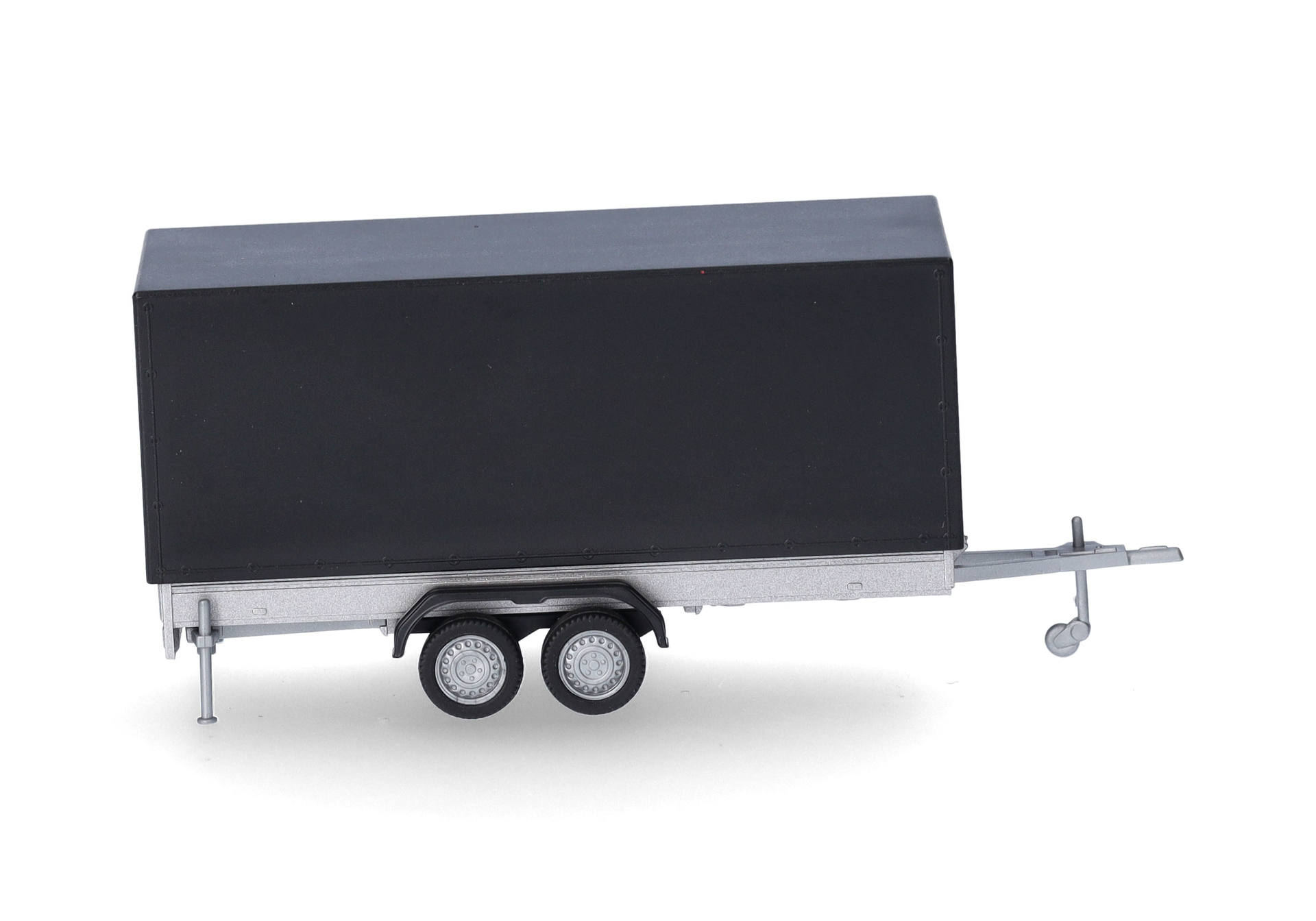 Canvas trailer for passenger cars, 2-axle, black