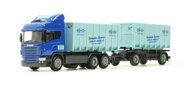 Scania R Abrollmulden-Hängerzug "EHG"