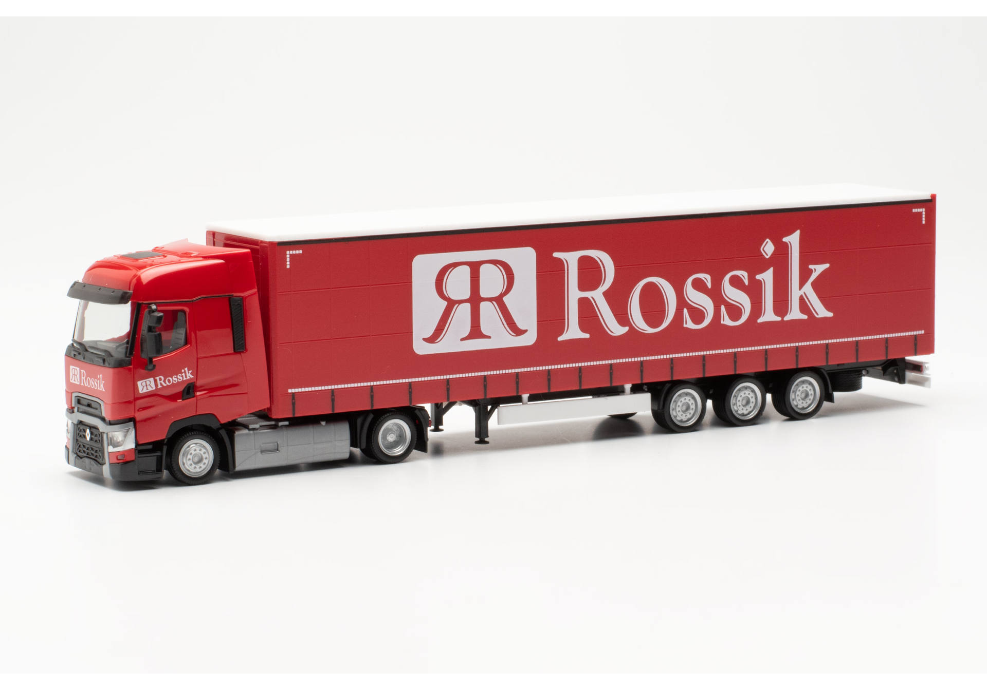 Renault T volume curtain canvas semitrailer "Rossik"