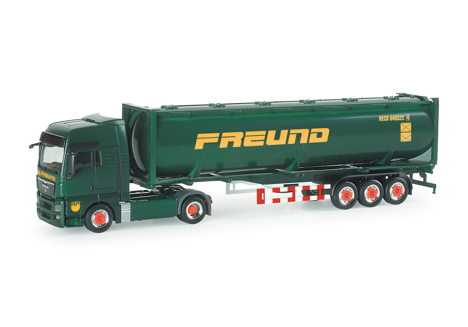 MAN TGX XXL 40ft. Drucksilo-Sattelzug "Freund"