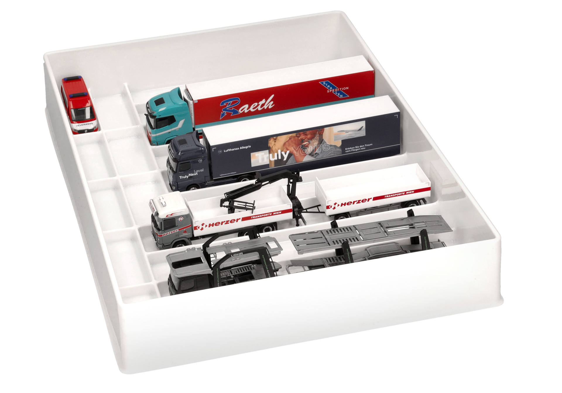 herpa 029384 - Sammelbox für LKW und Zugmaschinen, Weiß herpa 029384 - Sammelbox für LKW und Zugmaschinen, Weiß