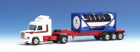 Scania Hauber Facelift 143 m TL Tankcontainer-Sattelzug 2a/3a