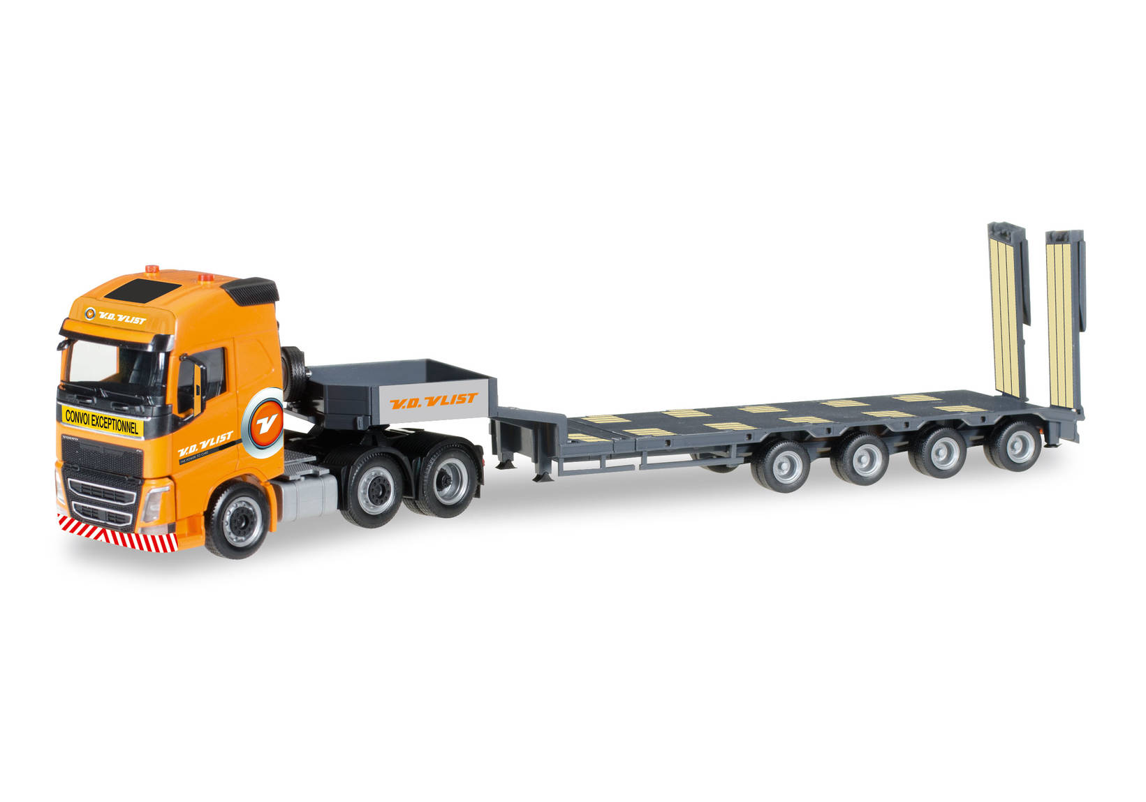 Volvo FH Gl. 6x2 semi low boy semitrailer "v.d.Vlist" (NL)