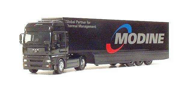 MAN TGA XXL box semitrailer "Modine"
